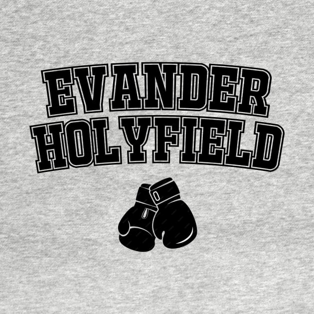 Evander Holyfield Boxing Tshirt by The Great Outdoors